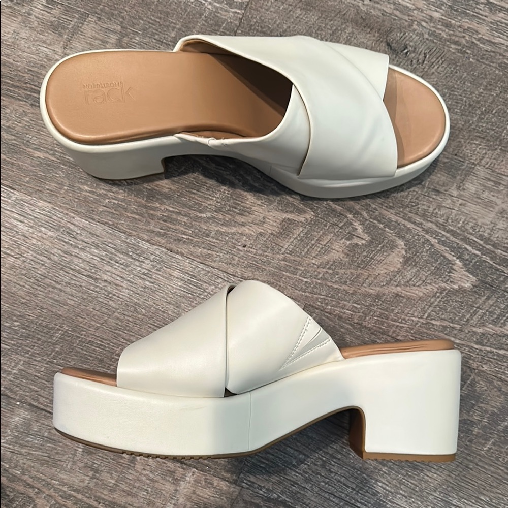 Women's White Wedge Sandals